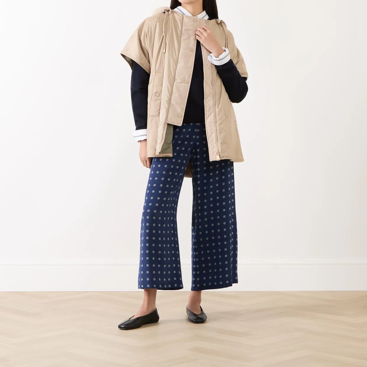 Eusobio Cropped Wide Leg Trousers