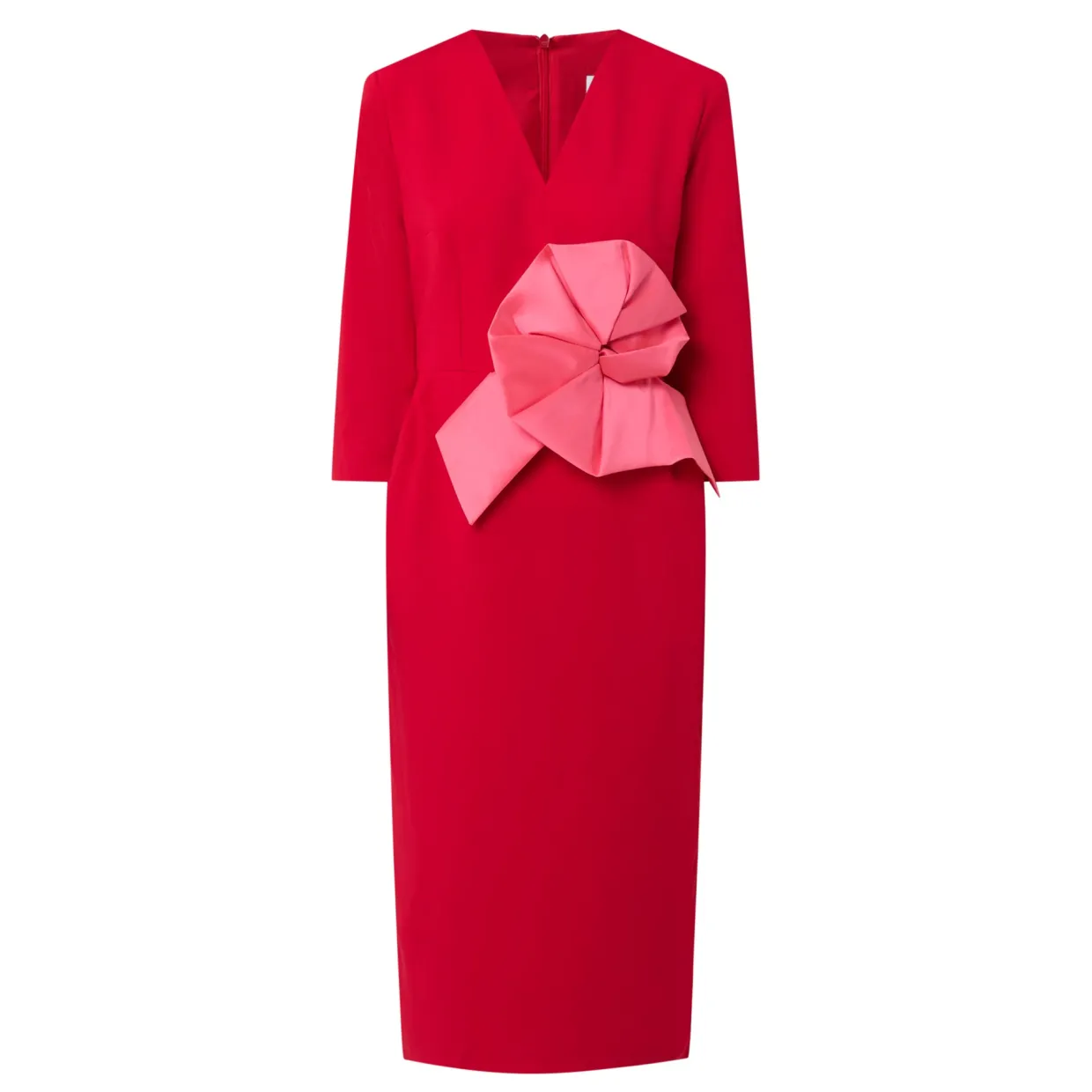 Everly Flower Appliqué Pencil Dress