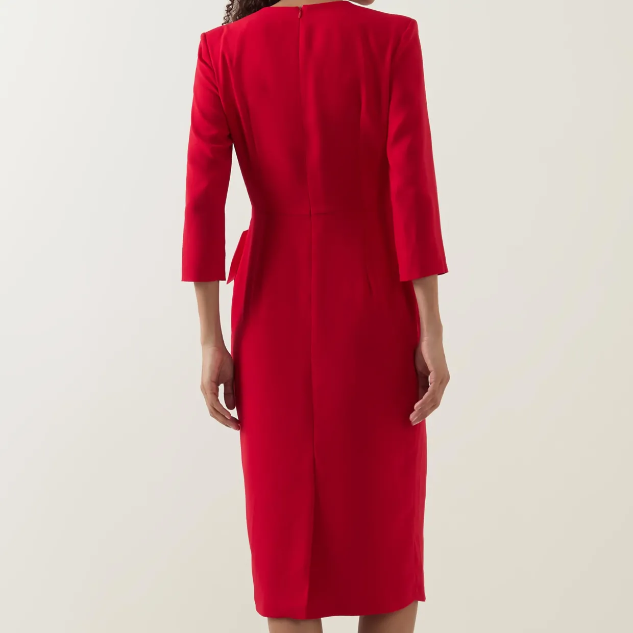 Everly Flower Appliqué Pencil Dress
