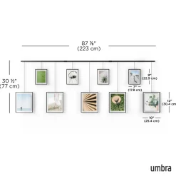 Exhibit Gallery Frames Set of Nine