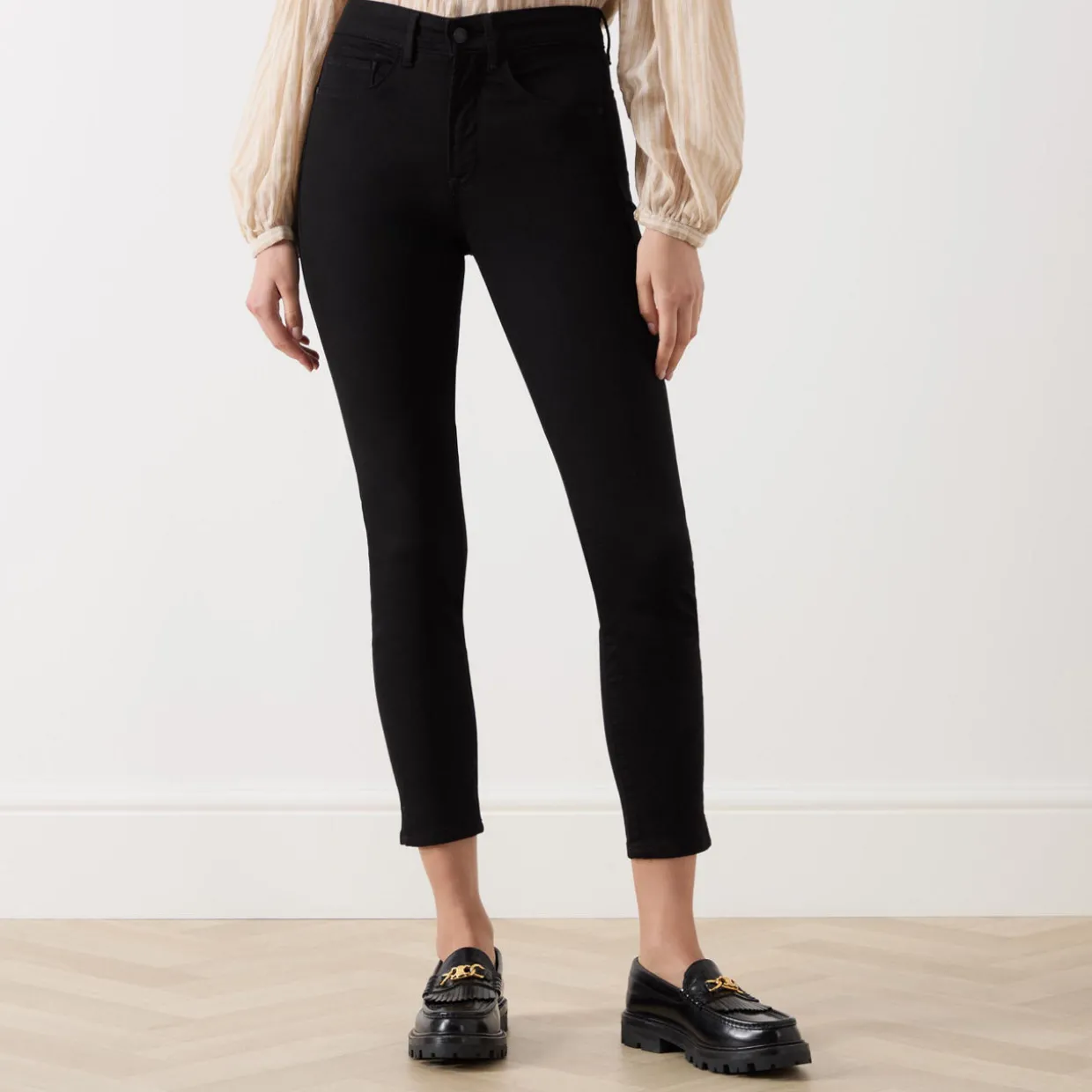 Faith Mid-Rise Skinny Cropped Jeans