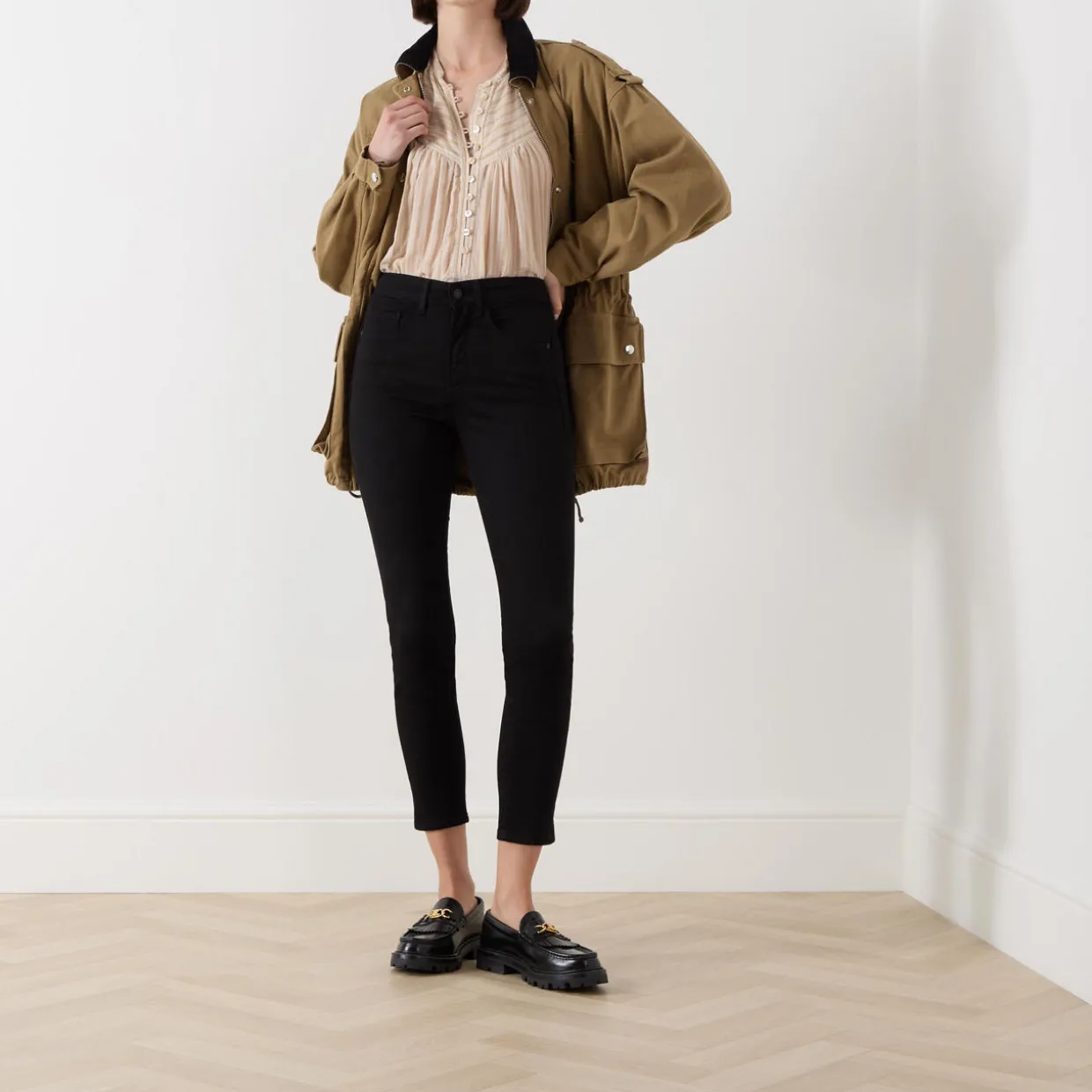 Faith Mid-Rise Skinny Cropped Jeans
