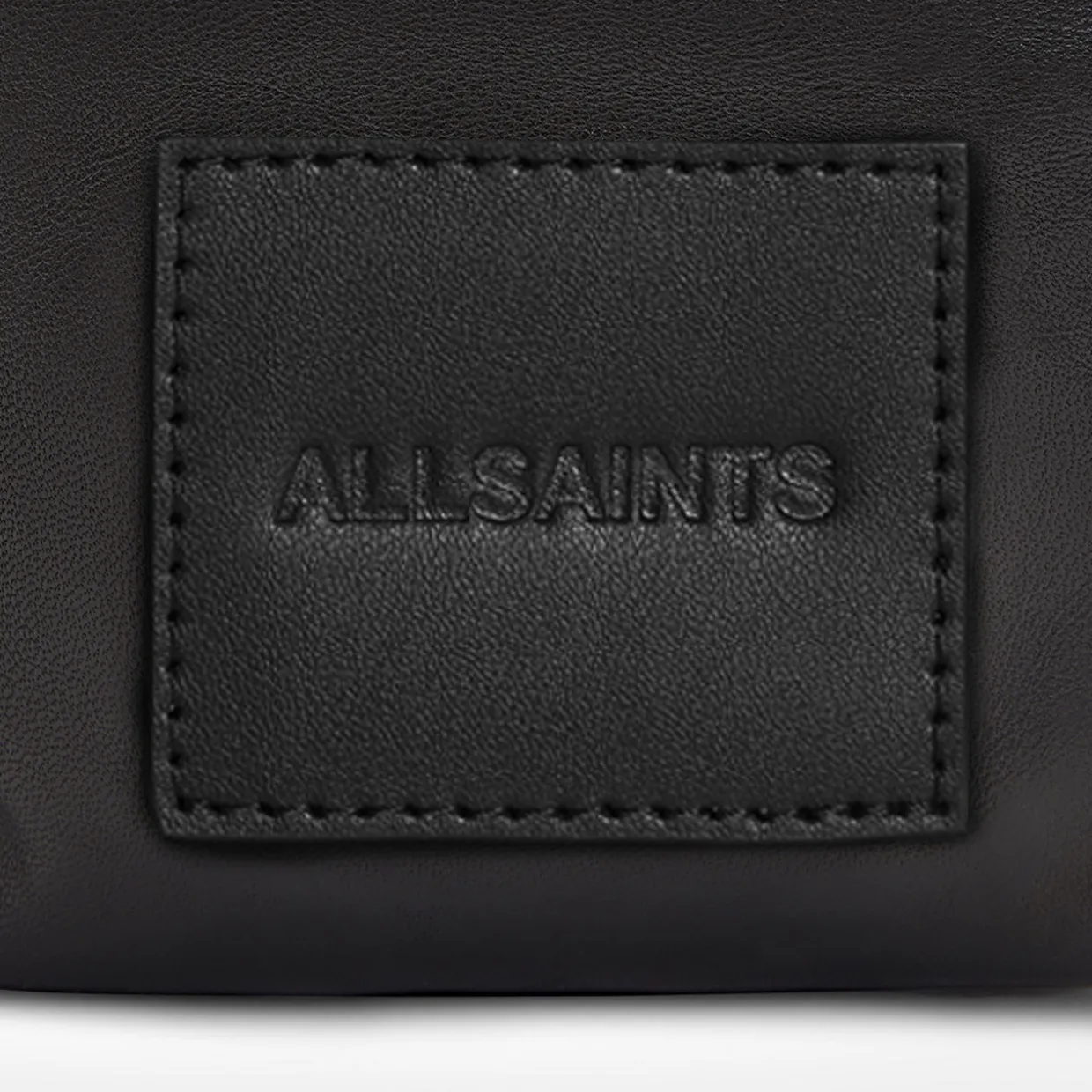 Falcon Logo Leather Pouch Bag