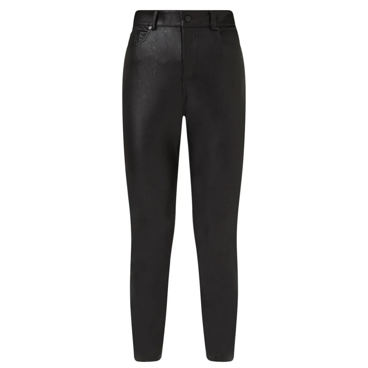Faux Leather Five Pocket Leggings