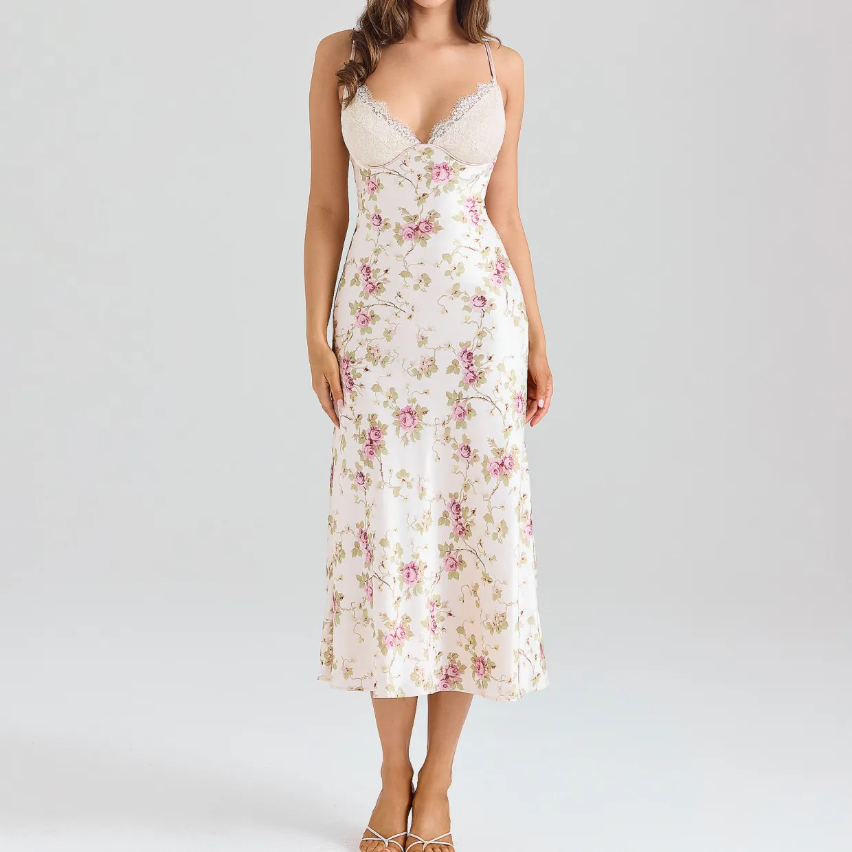 Felicity Satin Bias Cut Dress