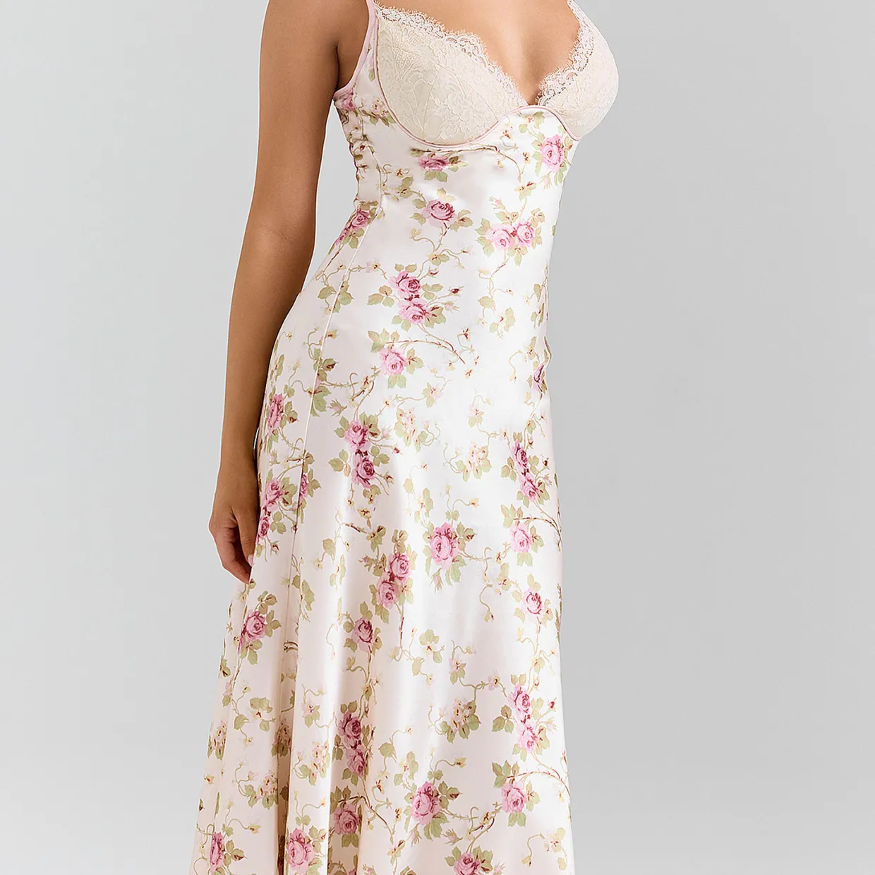 Felicity Satin Bias Cut Dress