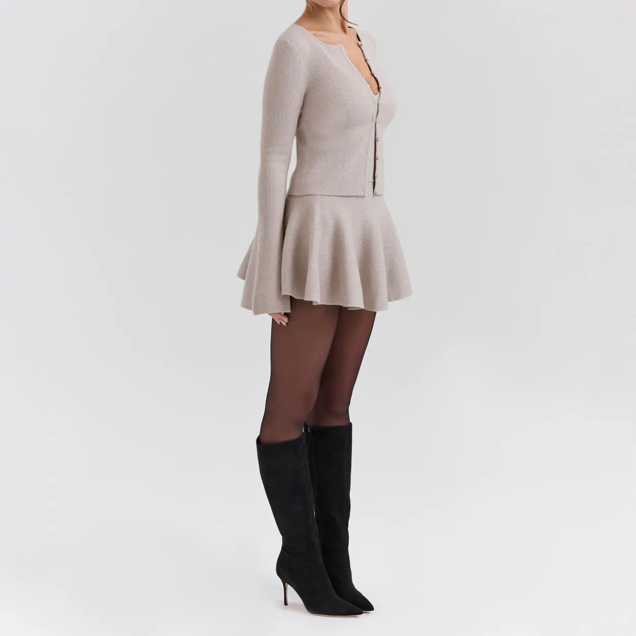 Fern Flounce Mini Skirt
