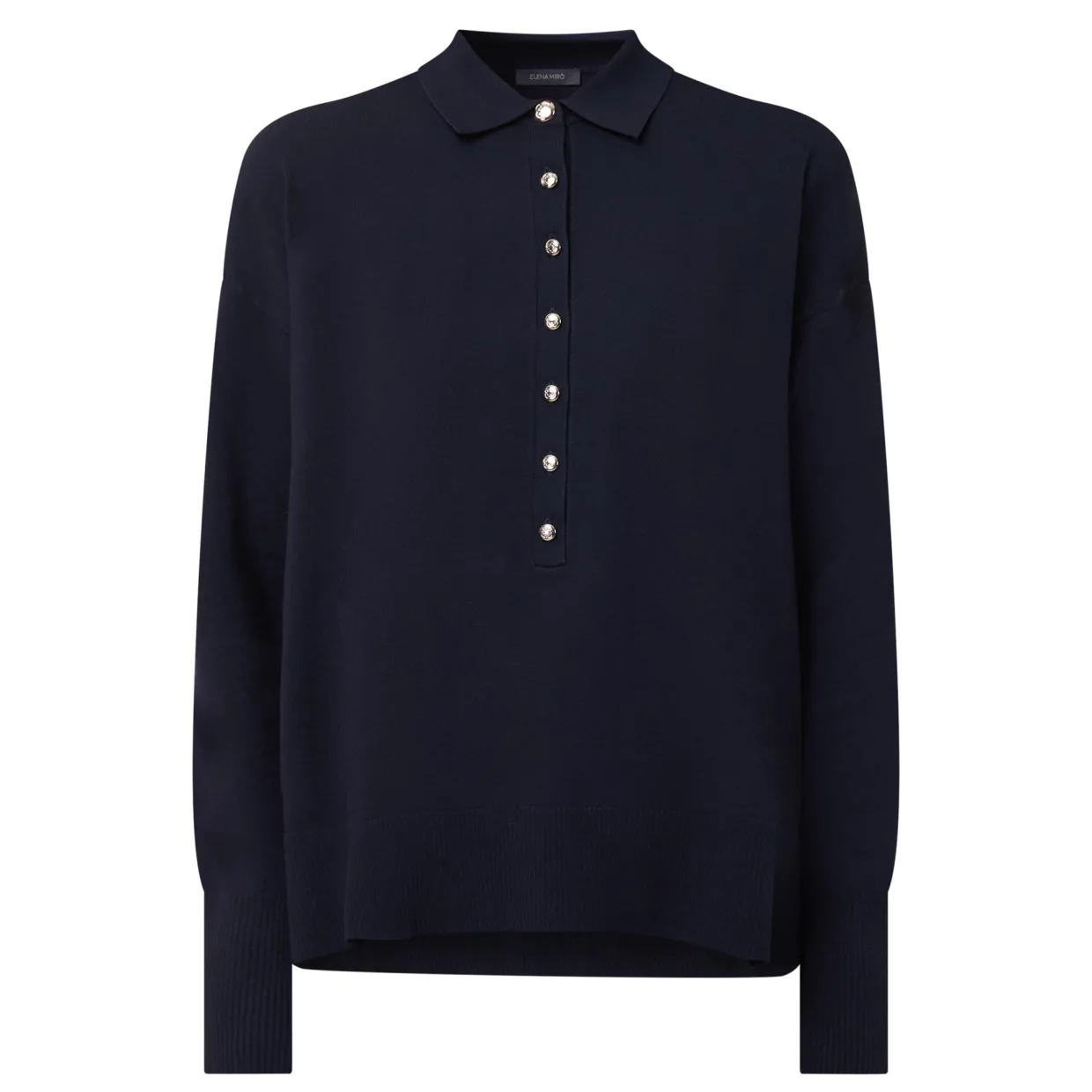 Fine Knit Polo Shirt