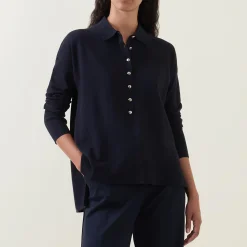 Fine Knit Polo Shirt
