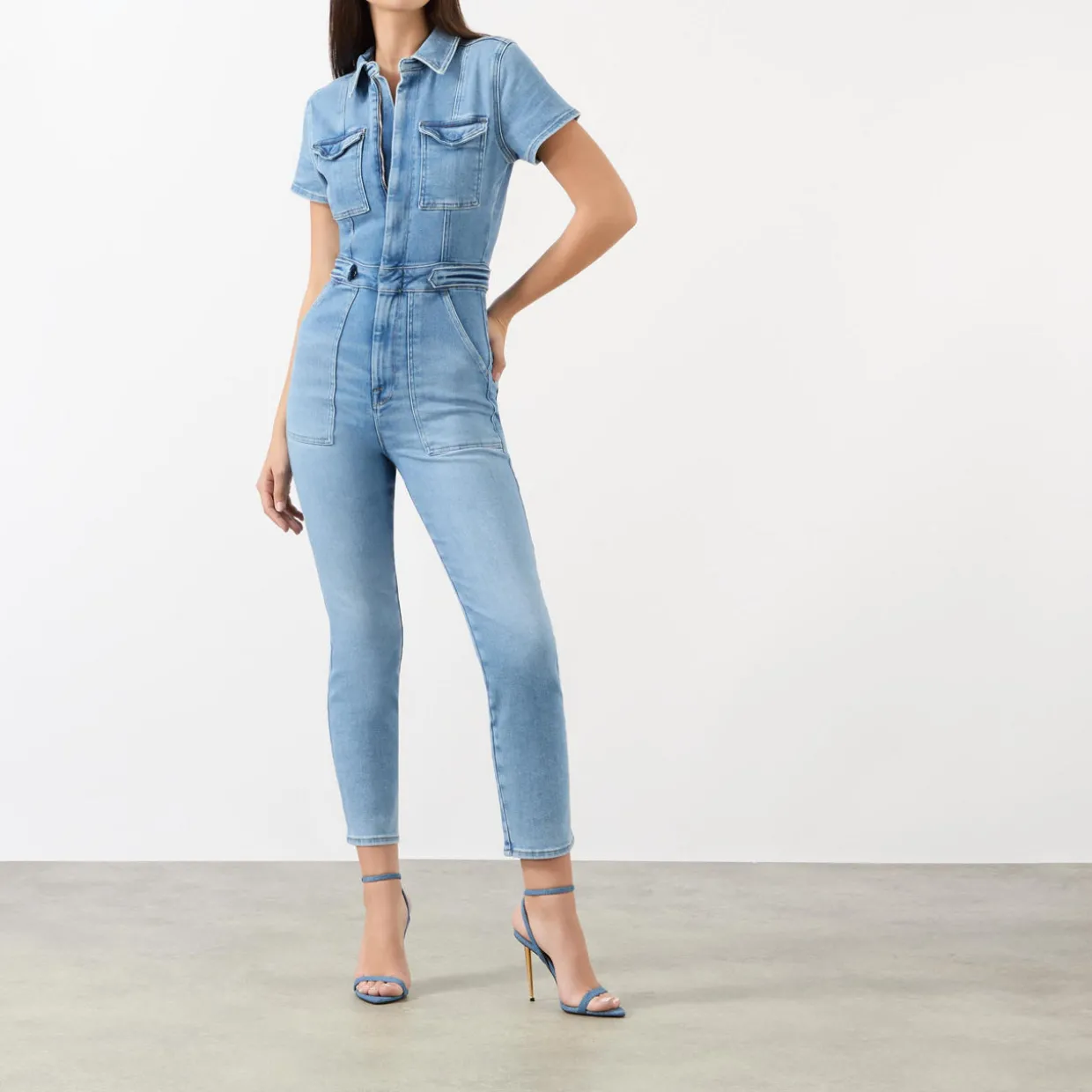 Fit For Success Denim Jumpsuit
