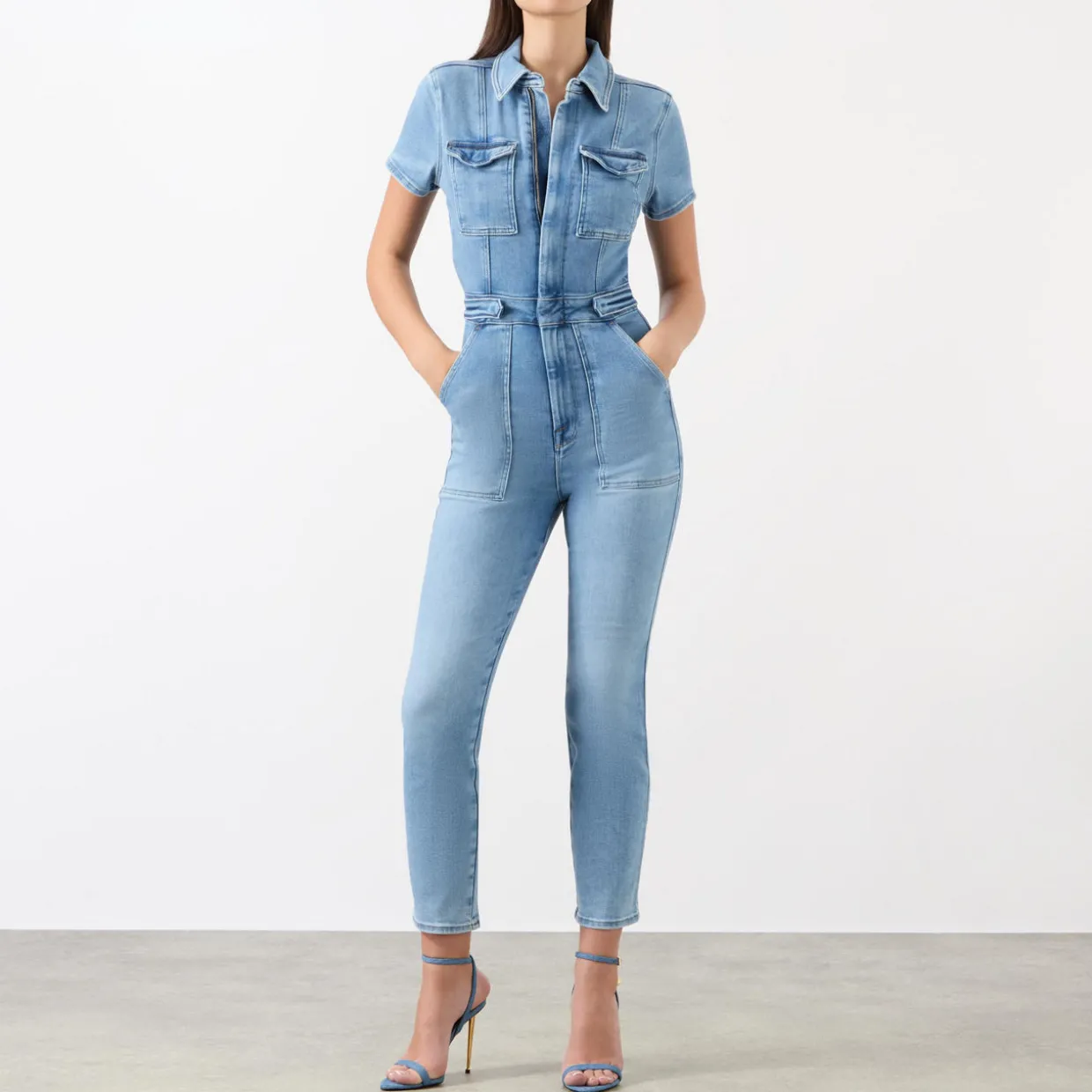 Fit For Success Denim Jumpsuit