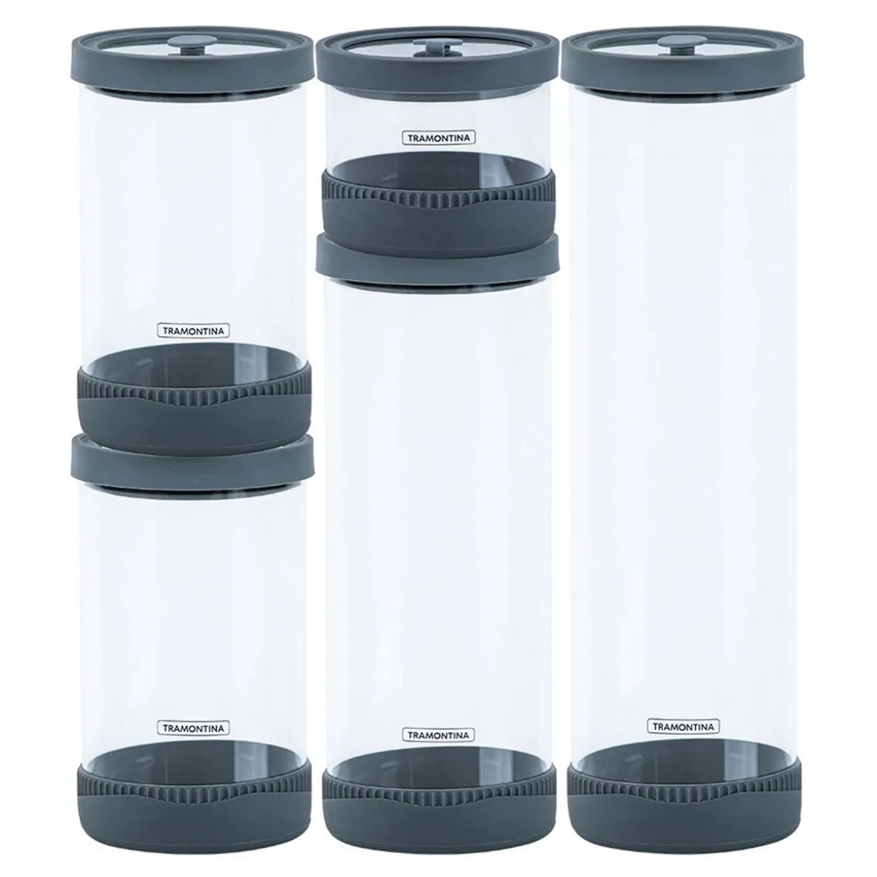 Five-Piece Glass Container Set with Vacuum lids