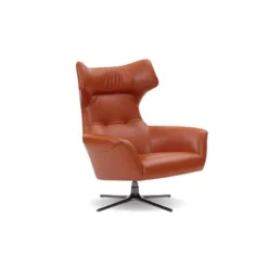 Flavio Swivel Chair Burnt Orange