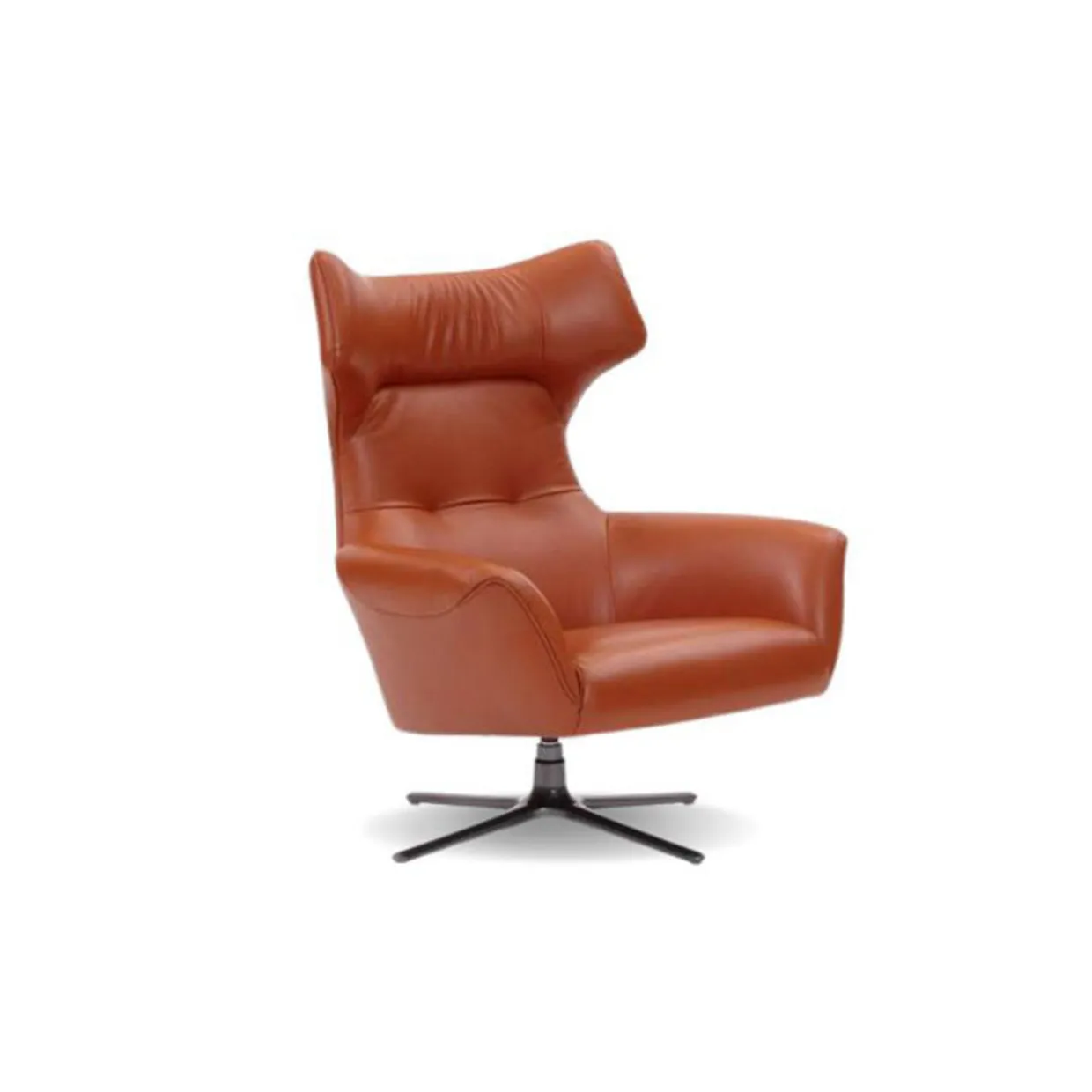 Flavio Swivel Chair Burnt Orange