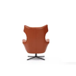 Flavio Swivel Chair Burnt Orange