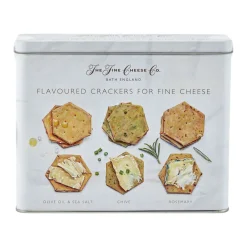 Flavoured Crackers White Gift Tin 375g