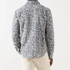 Floral Jacquard Single Cuff Shirt