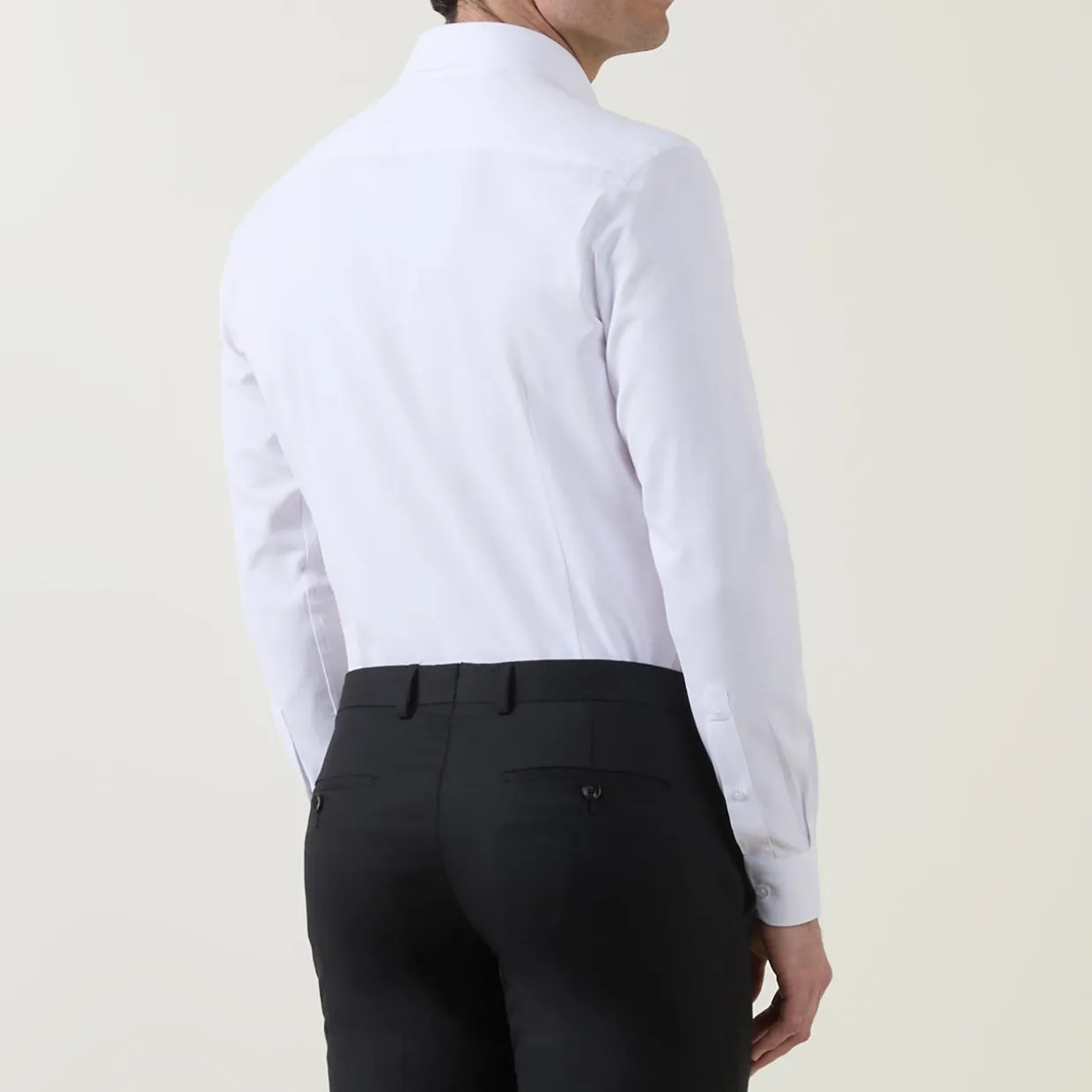 Floral Trim Single-Cuff Shirt