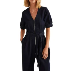 Florisa Wide-Leg Denim Jumpsuit