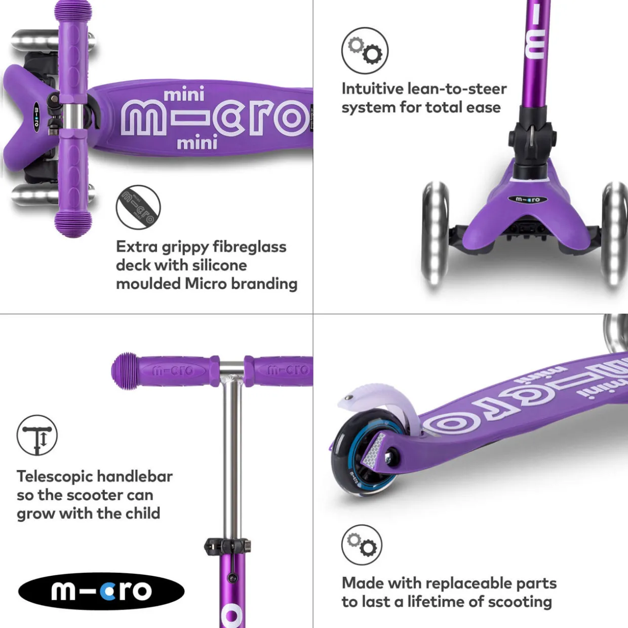Foldable Mini LED Scooter