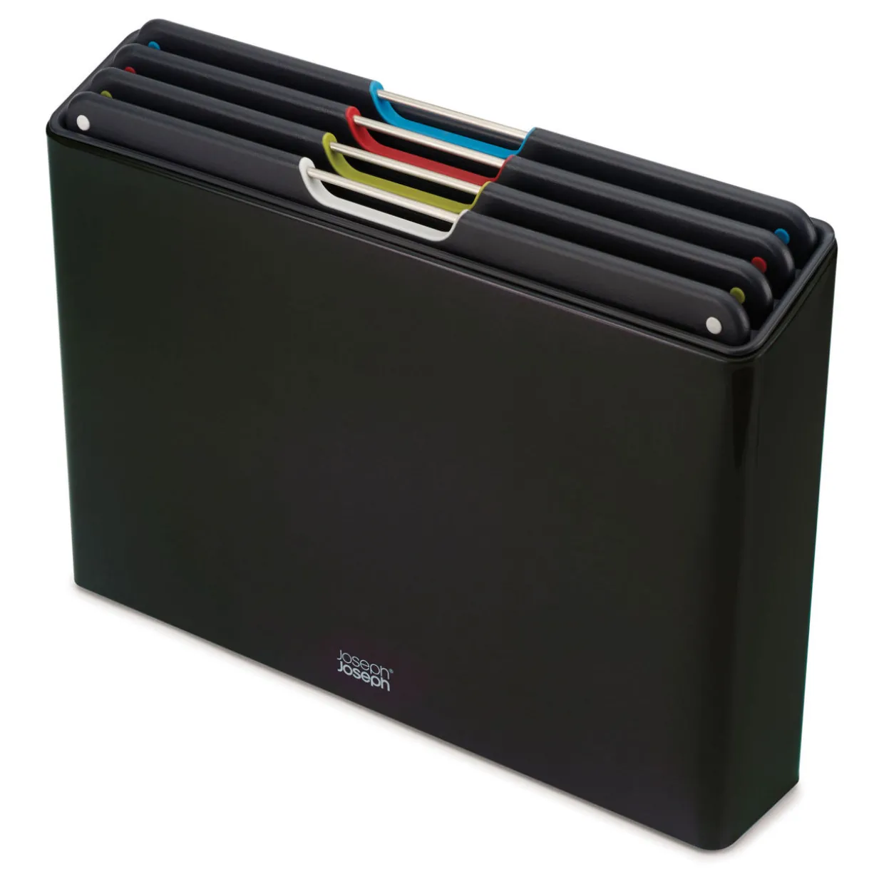 Folio Four-Piece Chopping Board Set Carbon Black Steel