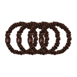Four Pack Silk Skinny Scrunchies