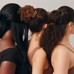 Four Pack Silk Skinny Scrunchies