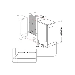 Freestanding Slimline 10 Place Dishwasher