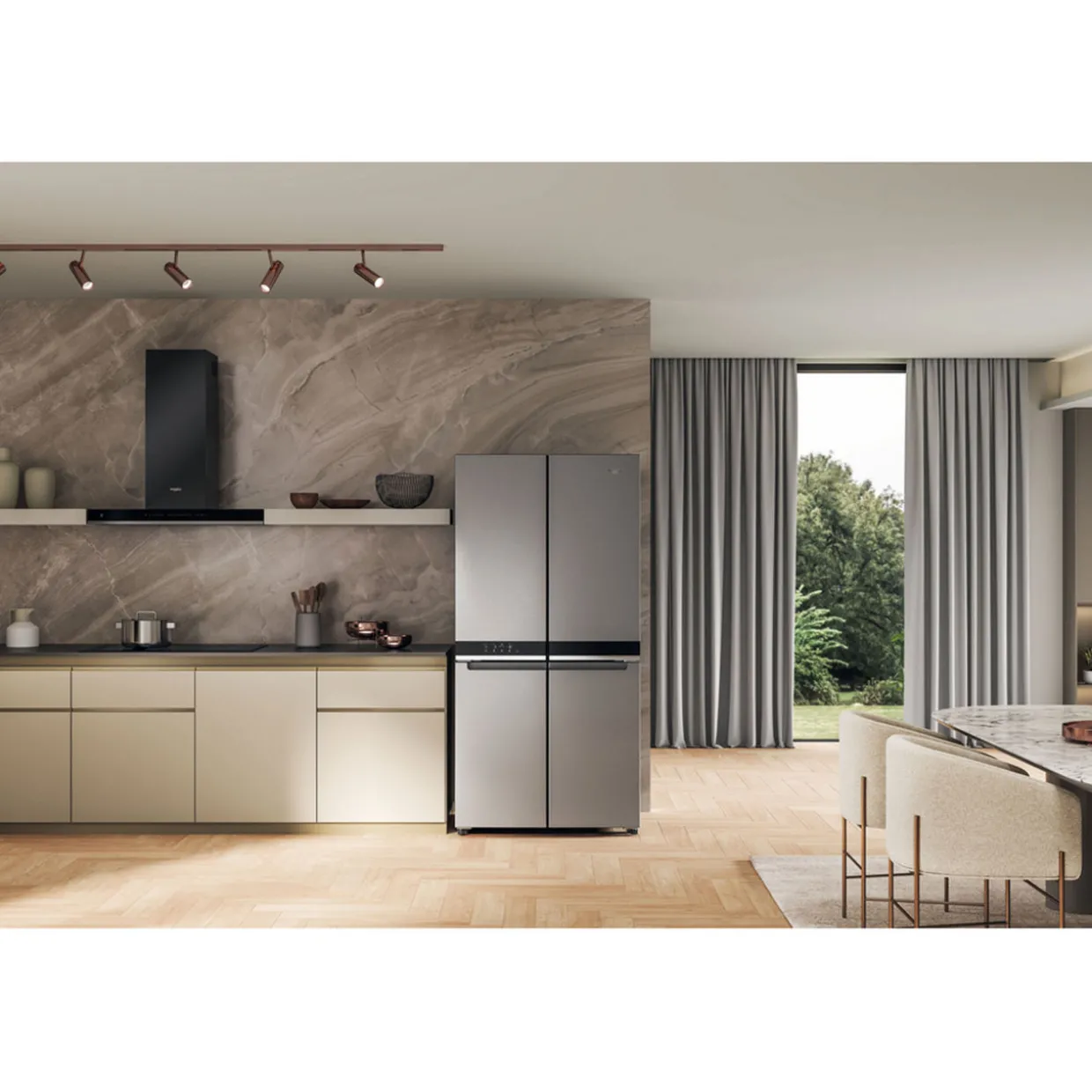 French Door 90cm Fridge Freezer 4 Door
