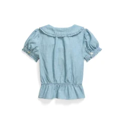 Frill Peplum Polo Shirt 4-6 Years