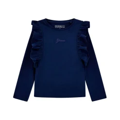 Frilled Trim Logo Top