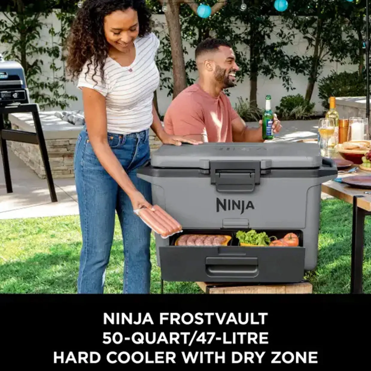 FrostVault 47L Hard Cooler, Slate Grey