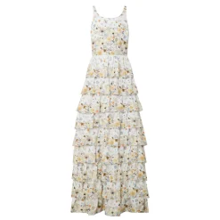 Fruma Silk Floral Tiered Dress