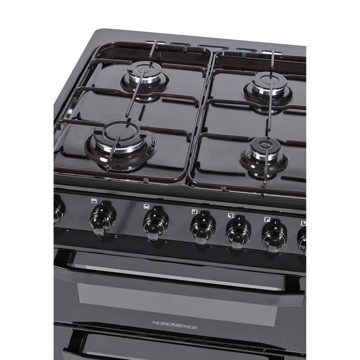 FS 60cm Twin Cavity Natural Gas Cooker Black