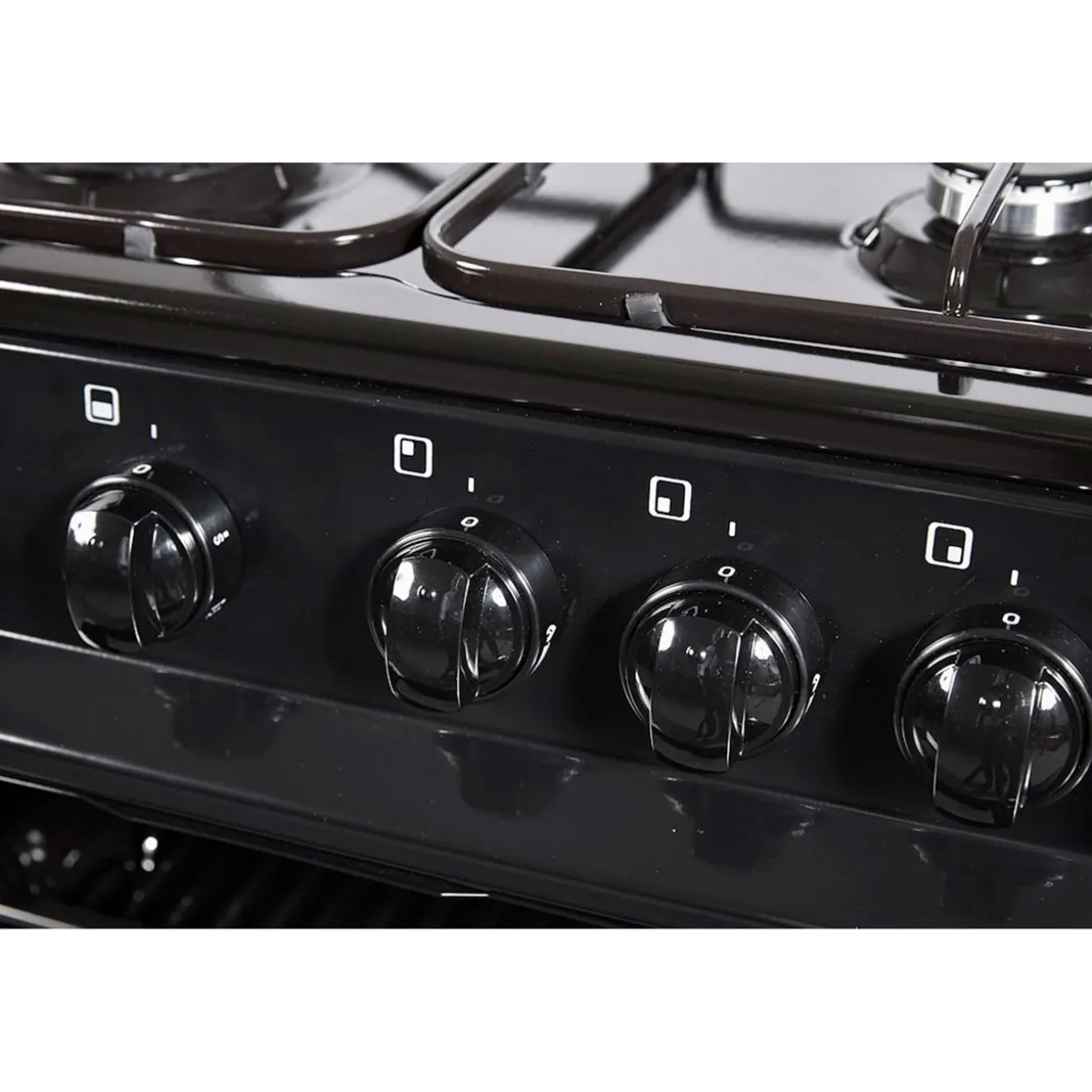FS 60cm Twin Cavity Natural Gas Cooker Black