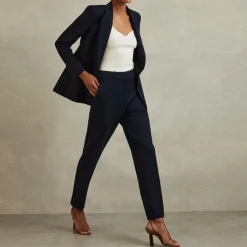 Gabi Mid-Rise Straight Leg Trousers