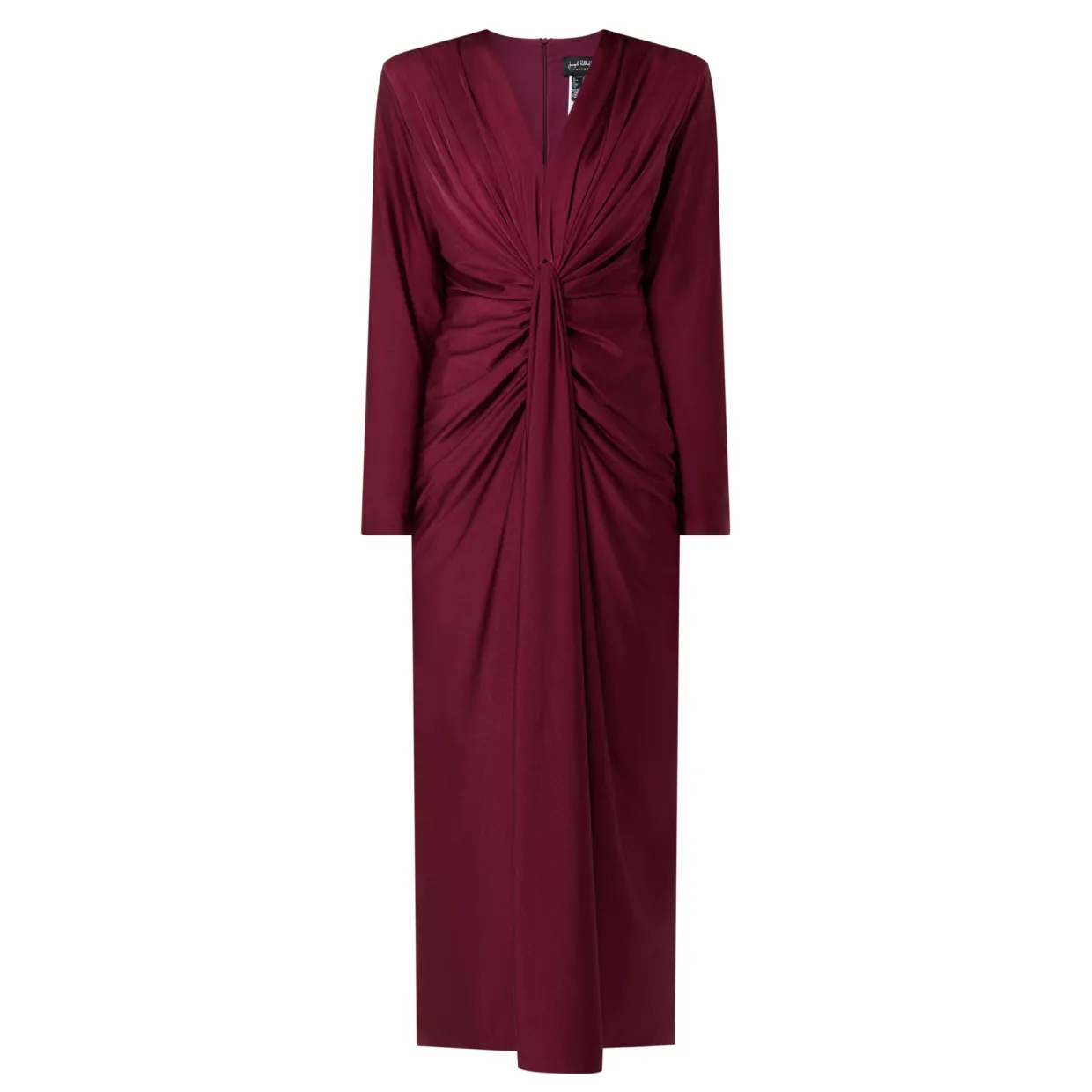 Gathered Draped Fitted Dress