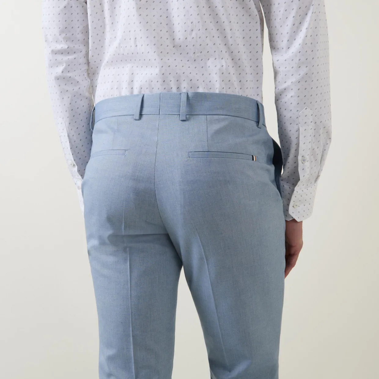 Genius Micro Pattern Suit Trousers