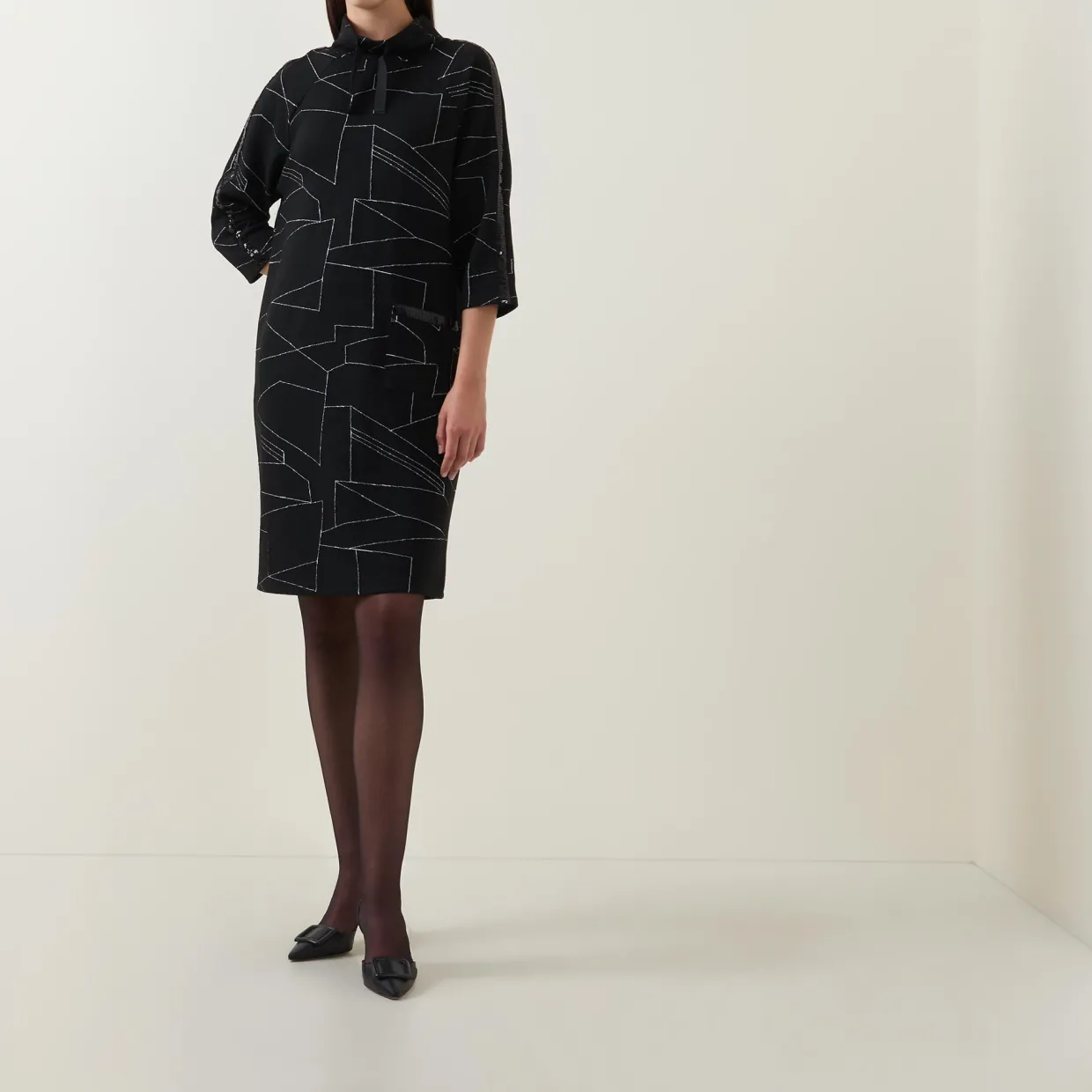 Geometric Print Dress