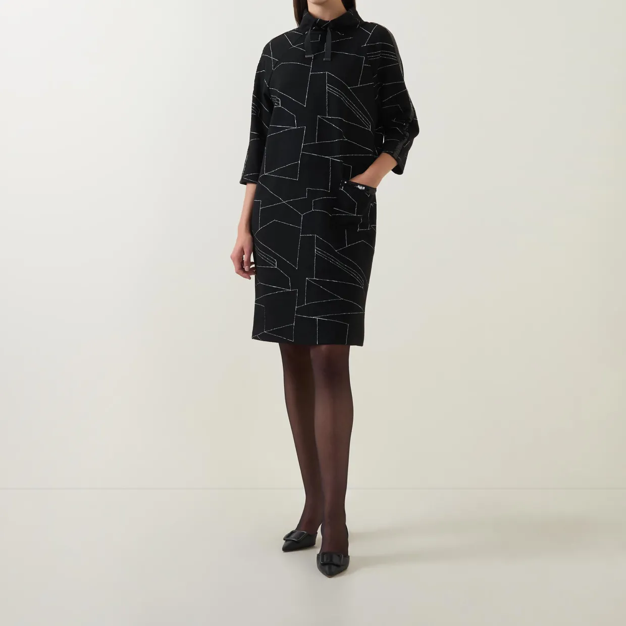 Geometric Print Dress