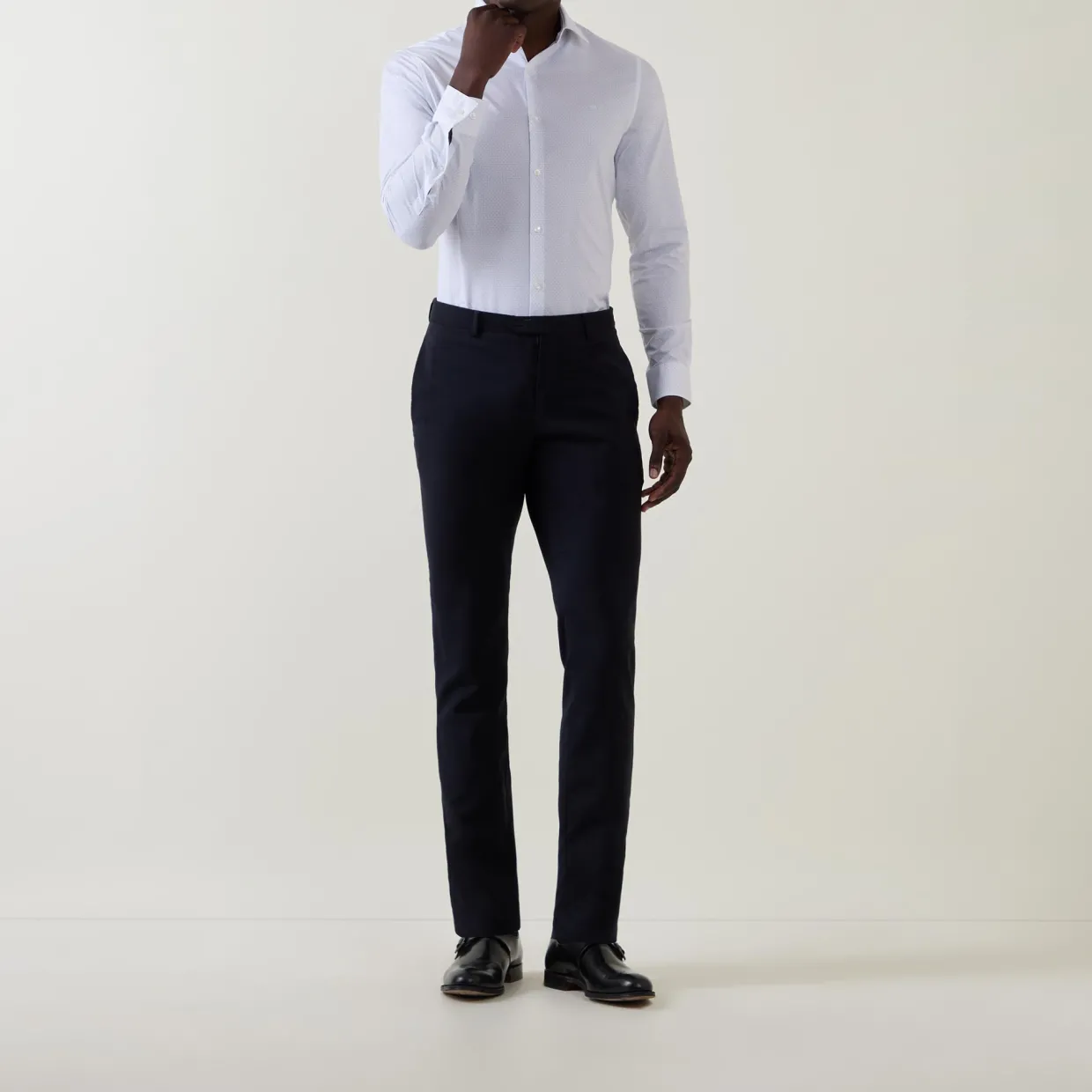 Geometric Single Cuff Formal Shirt