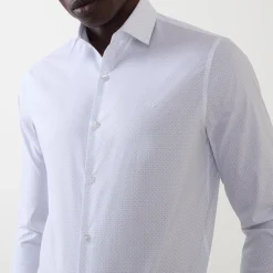 Geometric Single Cuff Formal Shirt