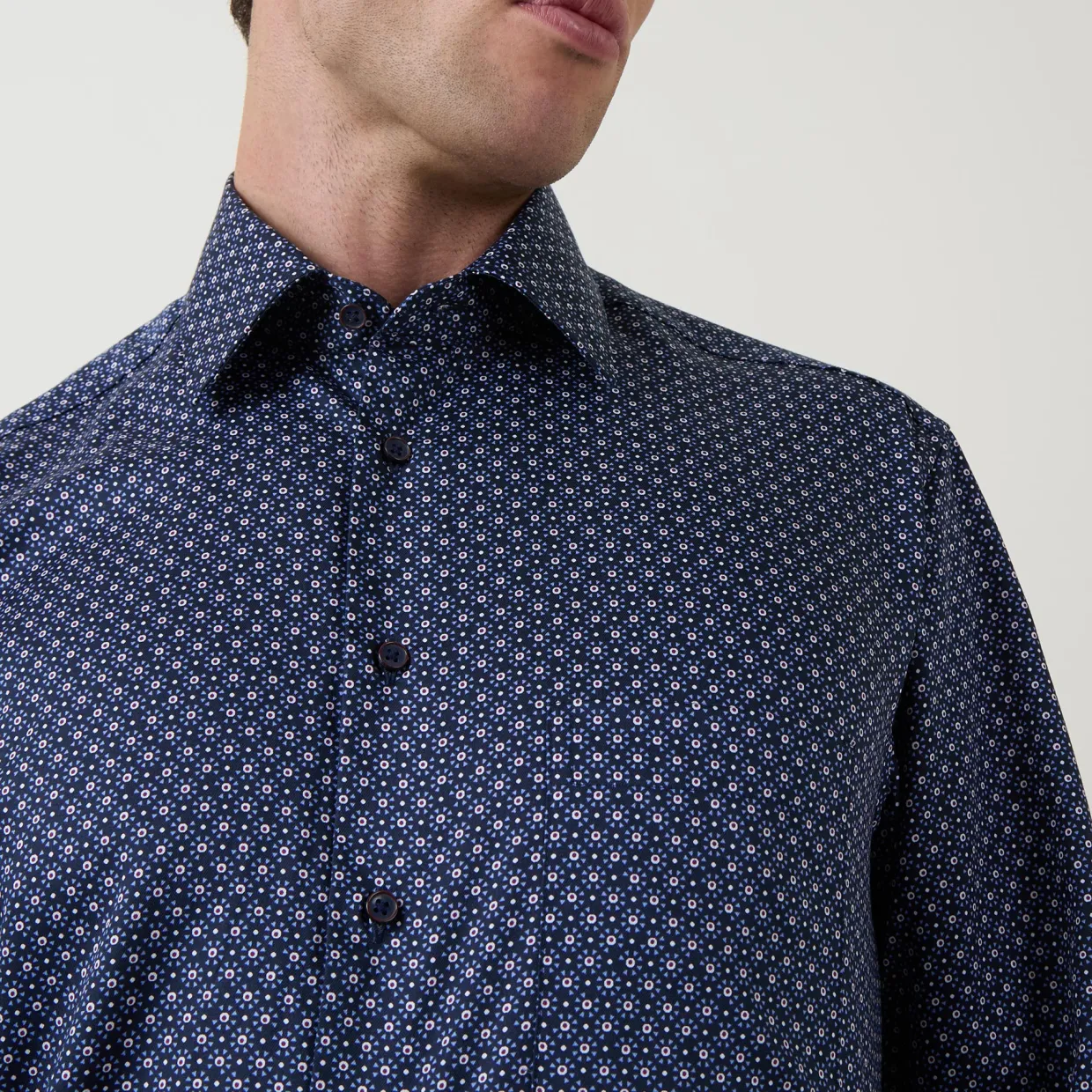Geometric Single Cuff Shirt