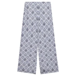 Geometric Tile Wide-Leg Trousers