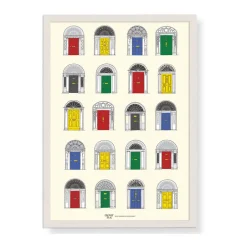 Georgian Doors Framed Print