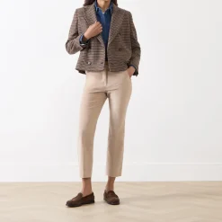 Gerusia Double-Breasted Check Blazer
