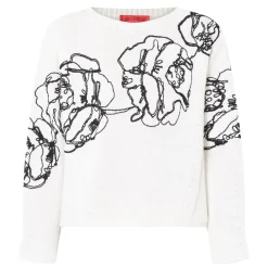 Ghiaia Flower Cropped Sweater