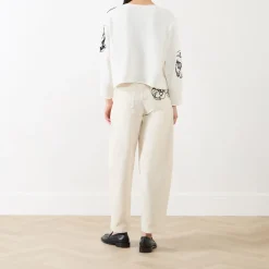 Ghiaia Flower Cropped Sweater