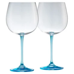 Gin & Tonic Set of Two Glasses - Blue