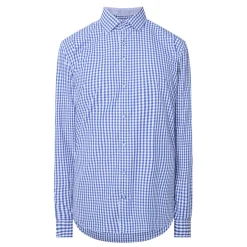 Gingham Check Single-Cuff Shirt
